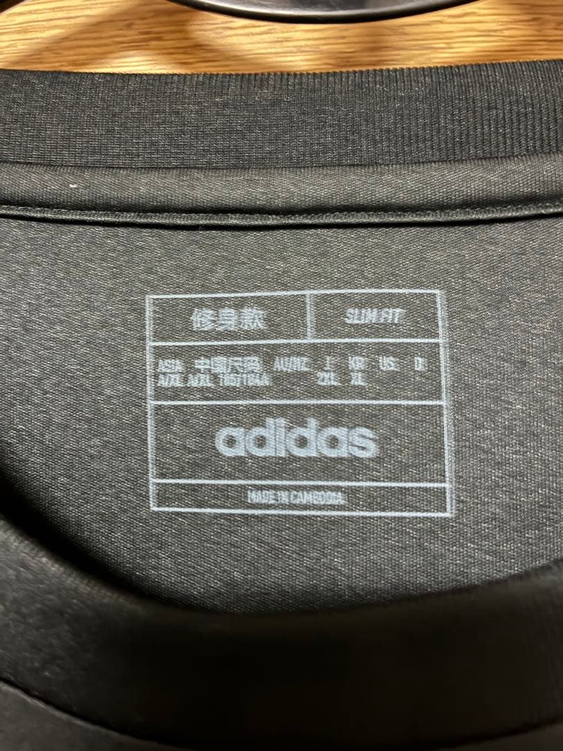 も*ふ様 アディダス　サッカーシャツ サイズ2XL 黒