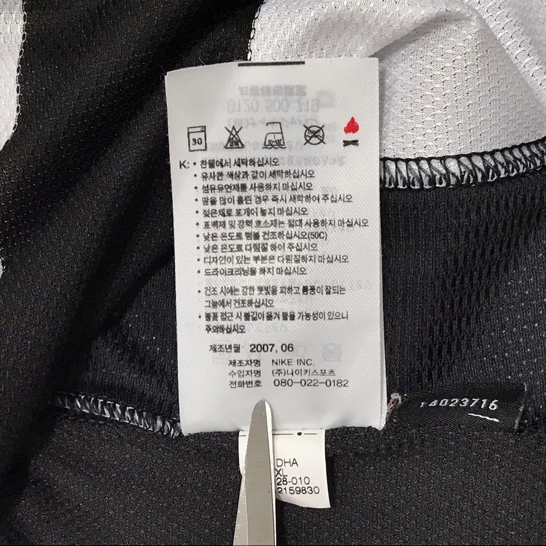 07-08 NIKE×JUVENTUS 半袖サッカーユニフォーム　刺繍ロゴ　XL