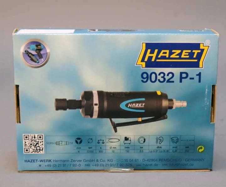 新品 ハゼットHAZET9032P-1 エアダイグラインダーストレートDYI工具