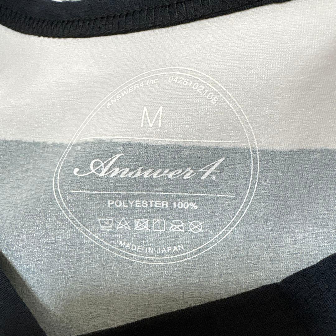 ANSWER4 Striped Tshirtsアンサーフォー ストライプＴシャツ