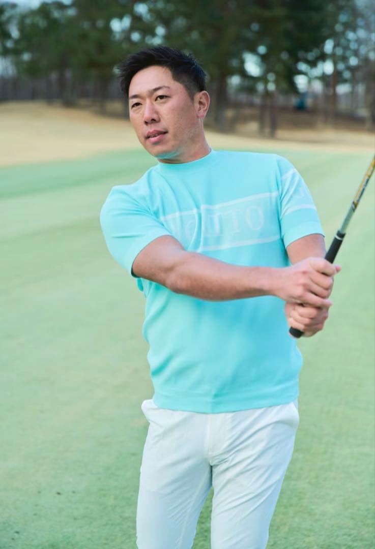 AGATTO・ポロシャツ・ミント・堀川未来夢・XL・ゴルフ