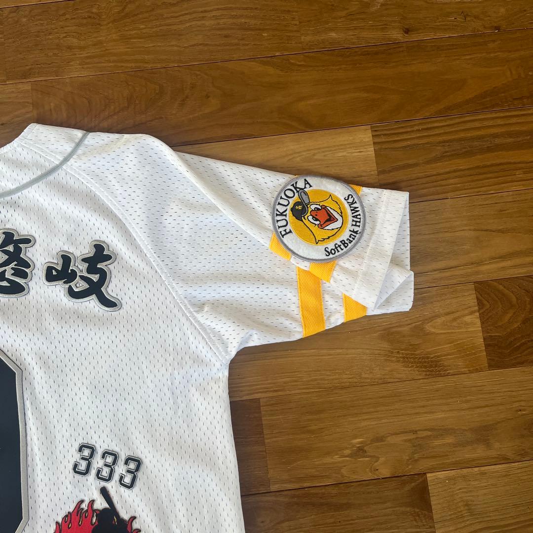 福岡ソフトバンクホークス 柳田悠岐 刺繍 ユニフォーム Mサイズ 9番