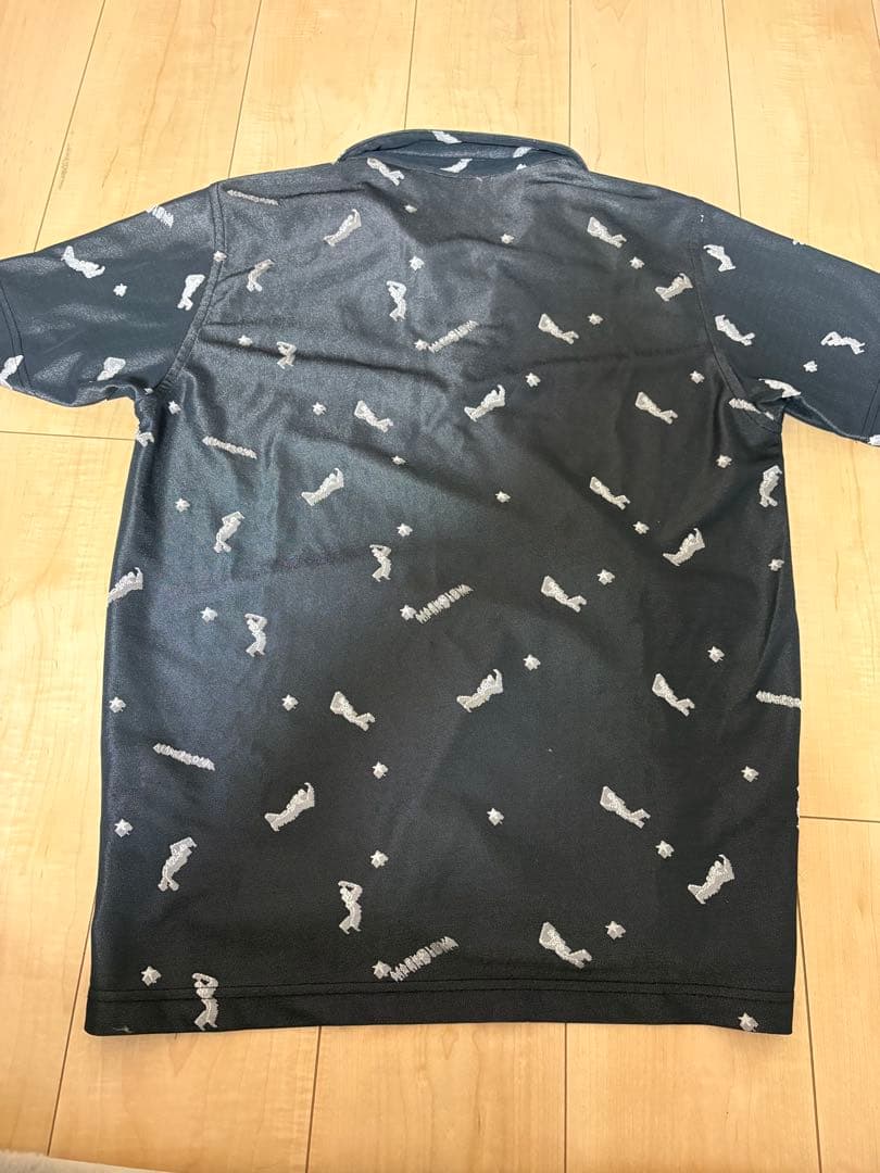 MARK&LONAゴルフモチーフ ネイビー ポロシャツ