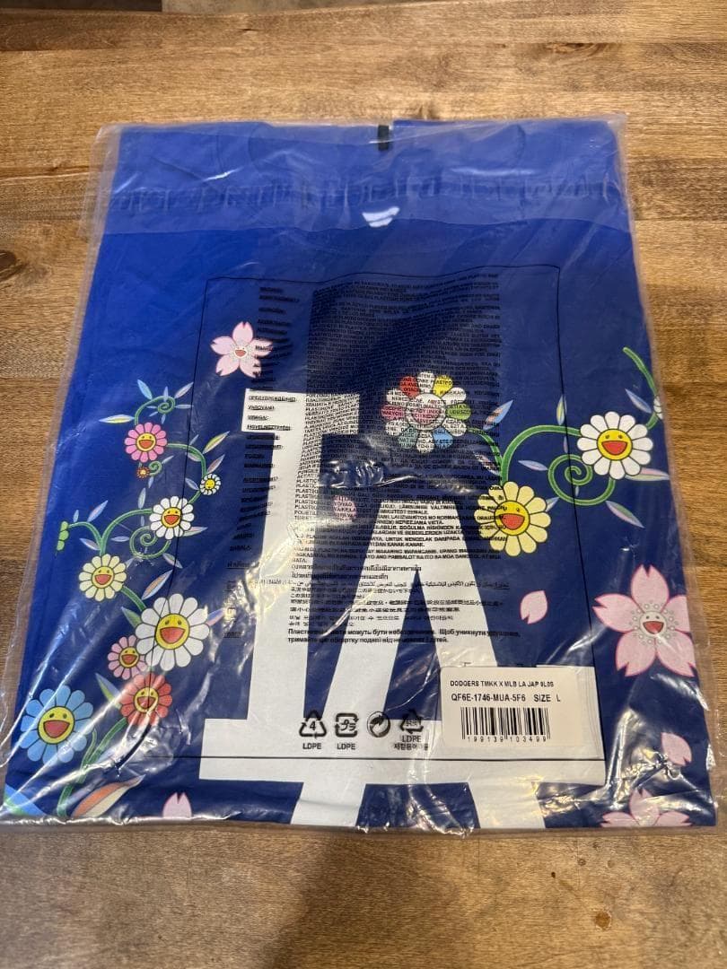 村上隆 ×ロサンゼルス・ジャース コラボ Tシャツ Lサイズ ブルー