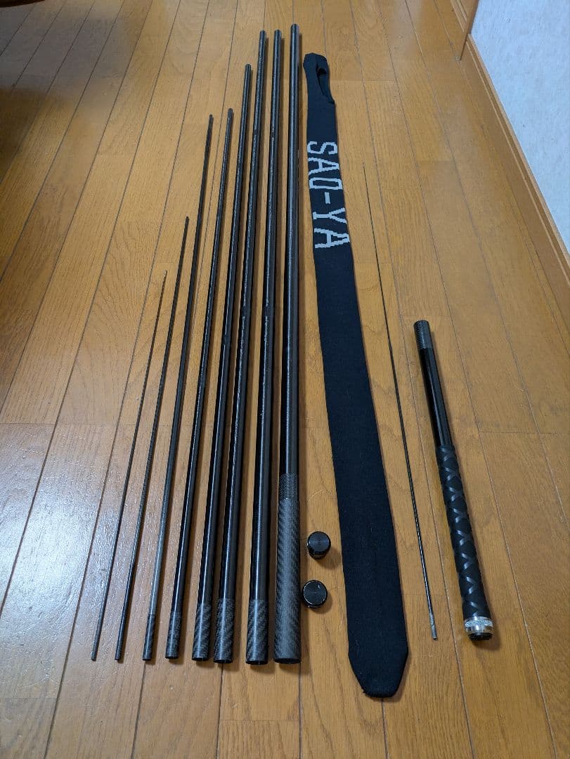 【値下げ】鮎竿 ST-85SP （75-88）替穂先2本・ハカマ付　※修理有り