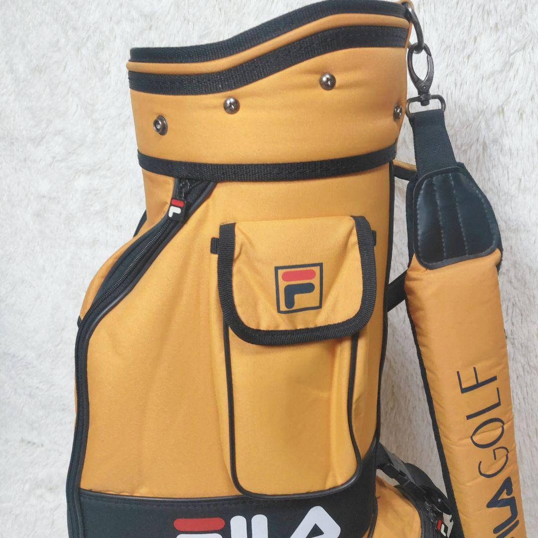 【人気モデル】FILA GOLF キャディバッグ イエロー