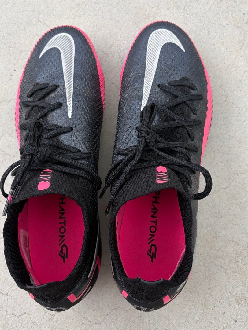 【美品】Nike phantom gt FGソール ブラック/ピンク