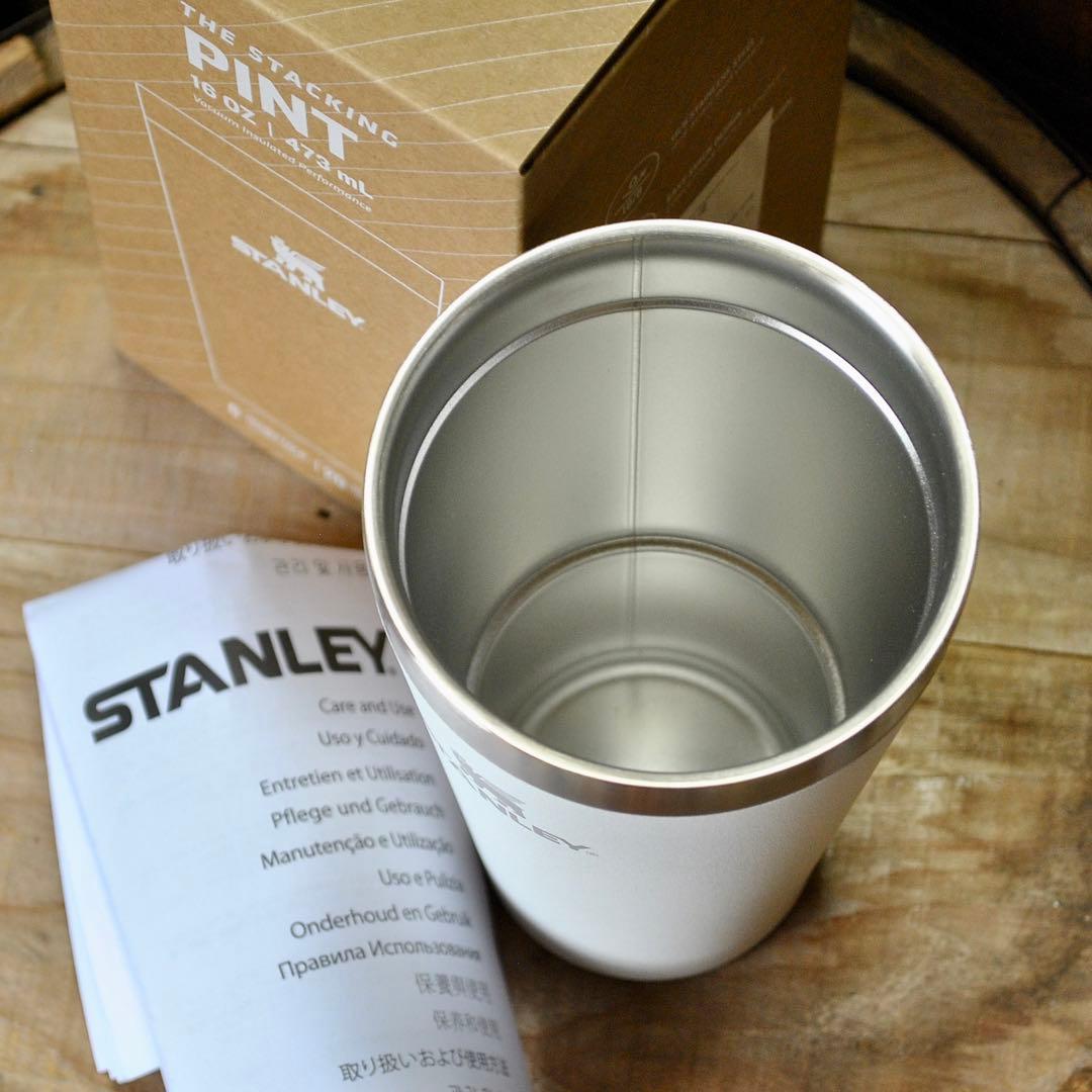 STANLEYスタッキング真空パイント0.47L【2色セット】フロスト＆ブラック