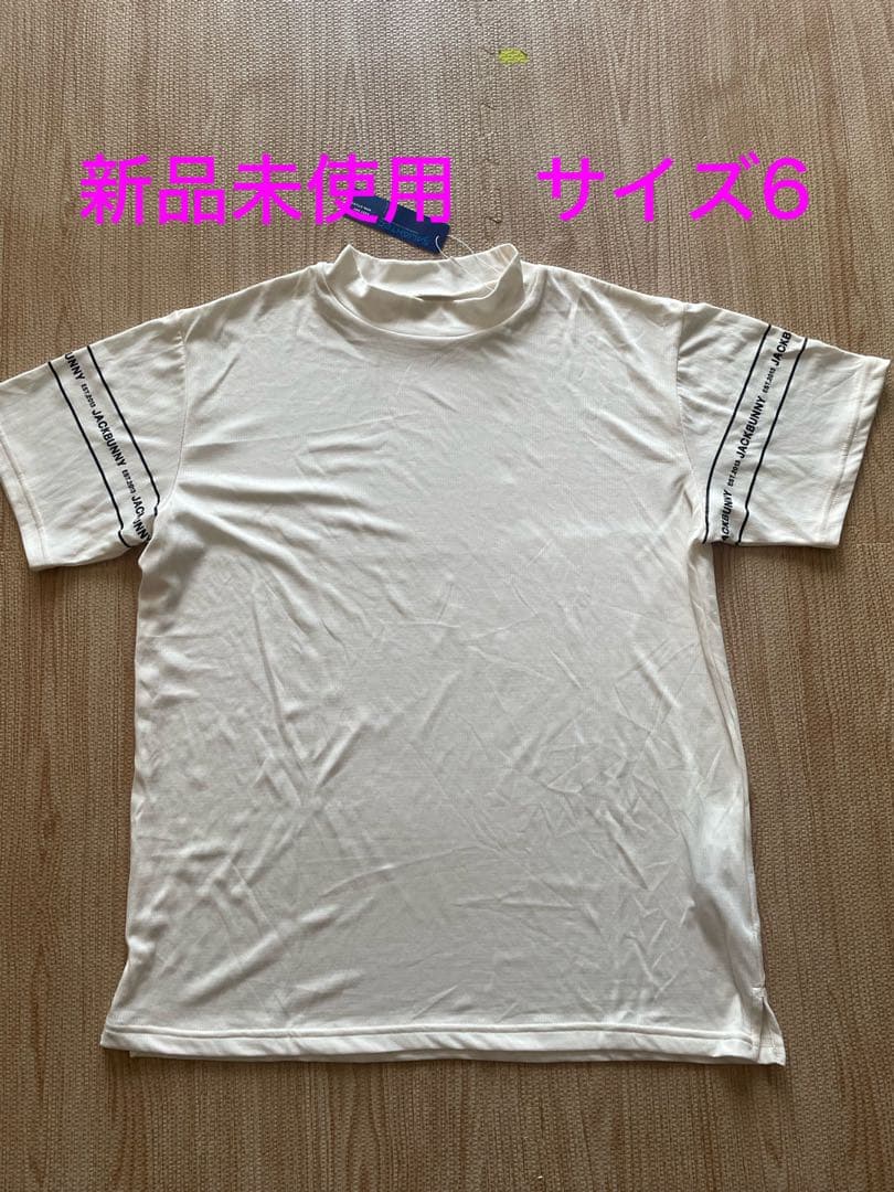 Jack Bunny!! ジャックバニーゴルフシャツ6サイズ LL アイボリー