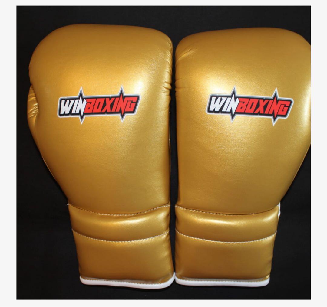 WIN-BOXING/牛皮革製ボクシンググローブ（12OZ）WBG-H005