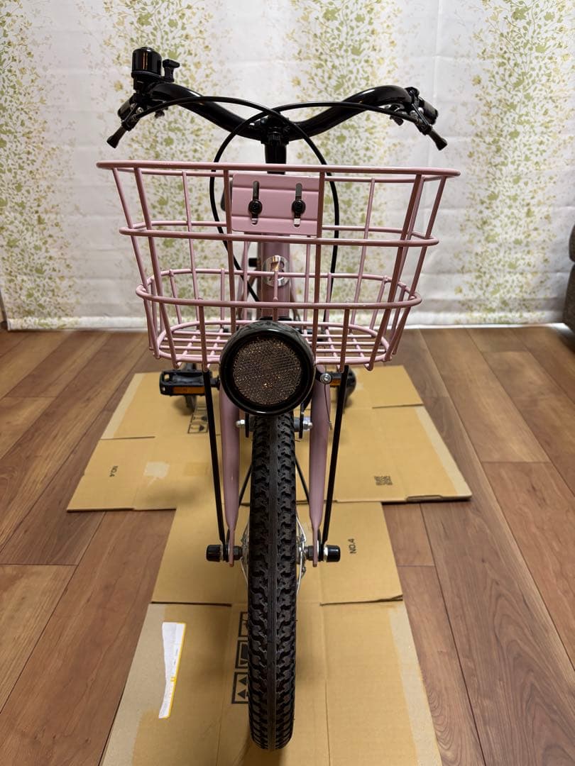 ブリヂストン ビッケM 16インチ 補助輪付 ピンク 美品 点検・防犯登録解除済