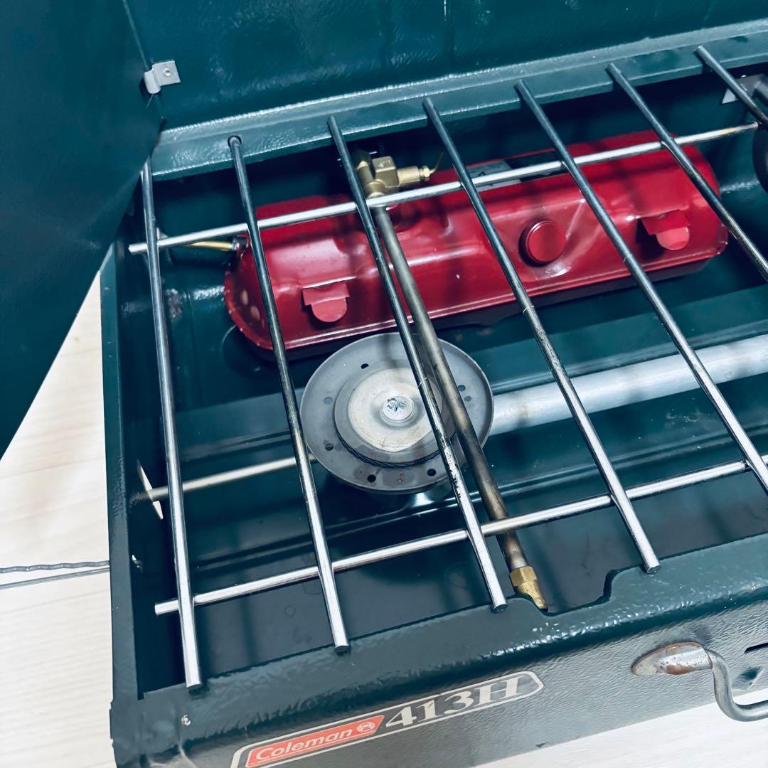 美品人気 Coleman コールマン 413H ガソリン ツーバーナー コンロ