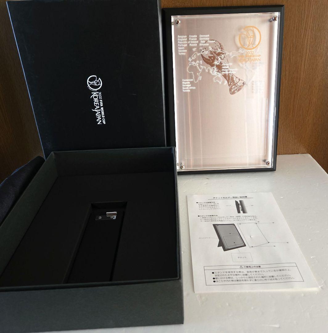 2002 FIFA World Cup 記念品　チケットホルダーアクリルプレート