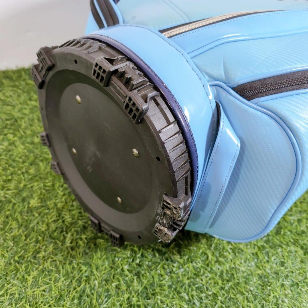 Callaway キャロウェイ ゴルフ キャディバッグ エナメル 青 白 ブルー