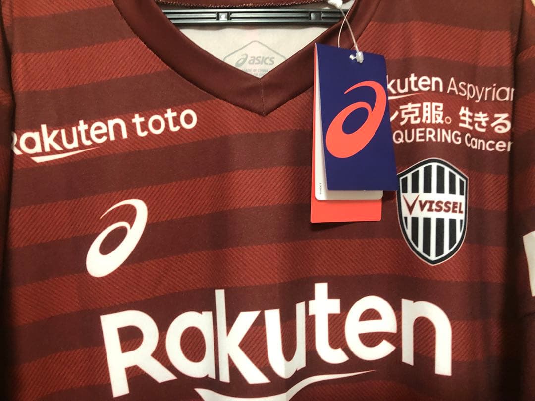 タグあり[アシックス]ヴィッセル神戸2019 ダビド・ビジャ 現役ラストモデル