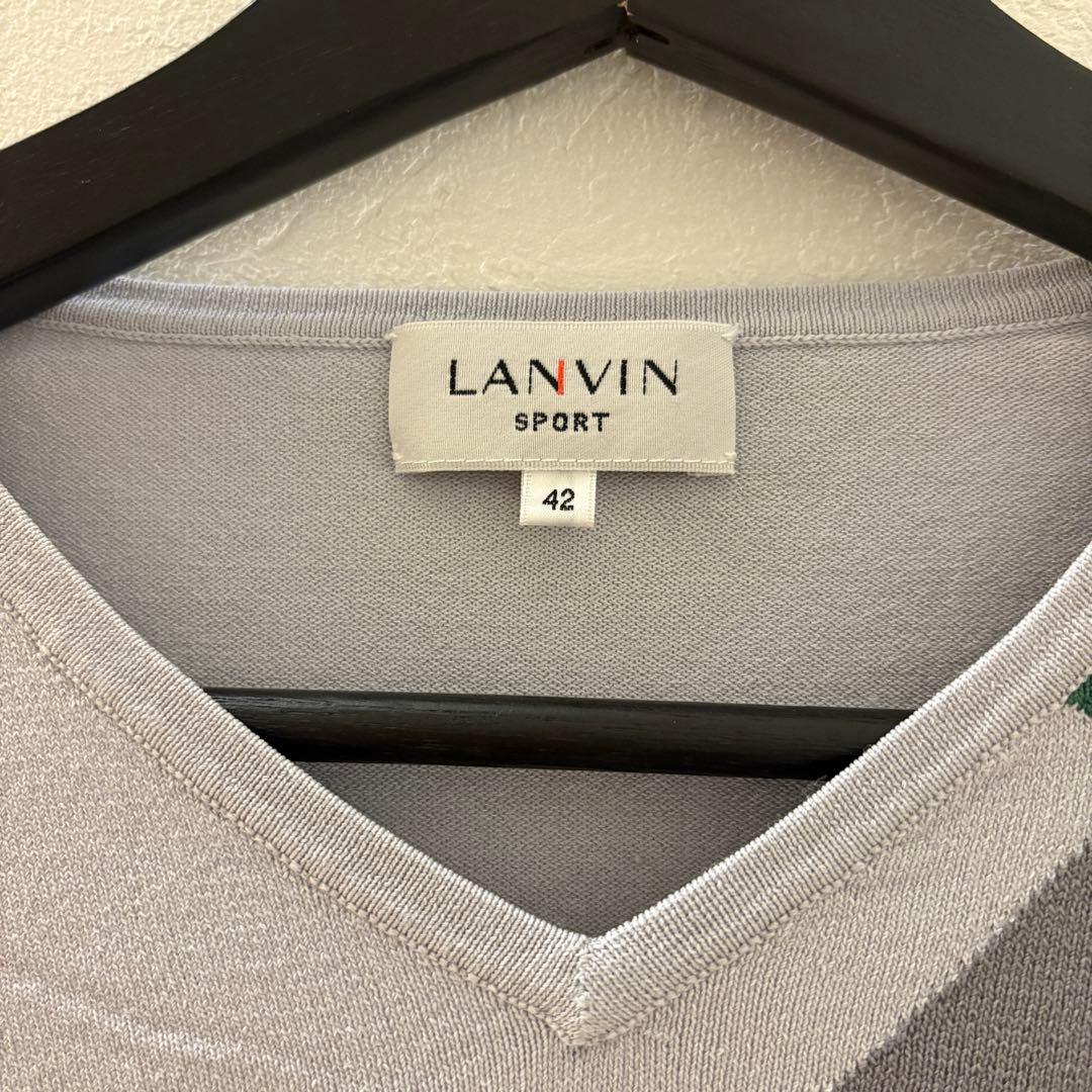 ランバンスポール　Ｖネック　ニット　ゴルフ定価¥35,200