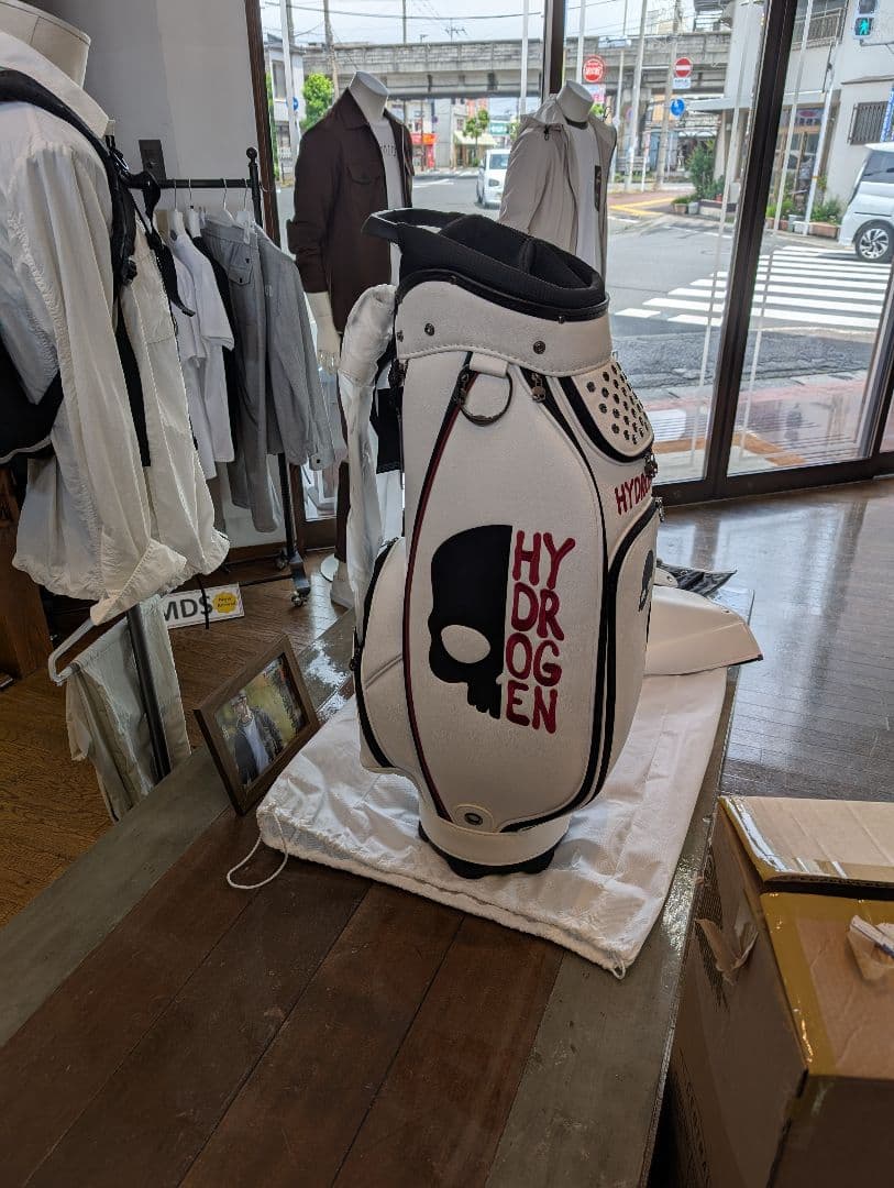 み*み様 HYDROGEN スカルロゴ キャディバッグ
