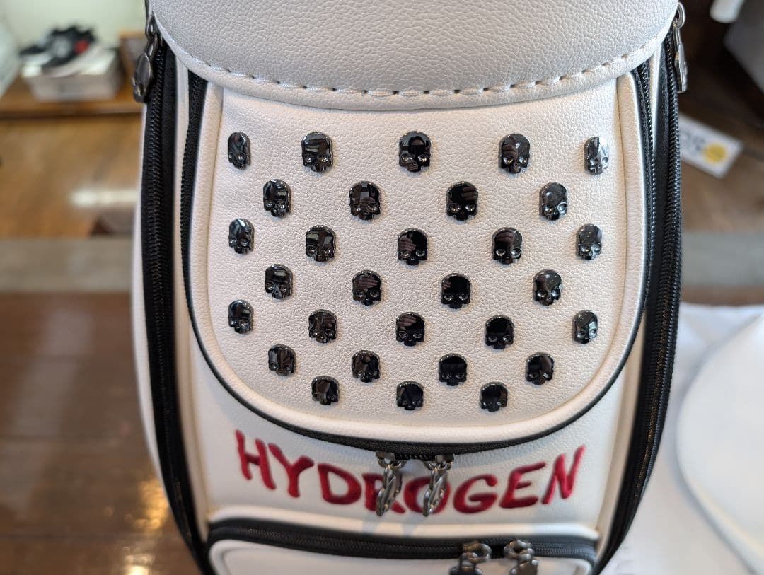 み*み様 HYDROGEN スカルロゴ キャディバッグ