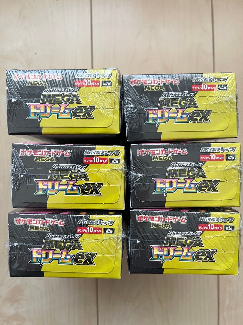 ポケモンカードMEGAドリームEX 6BOX シュリンク付