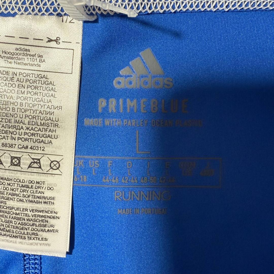 adidas アディダス ADIZEROレーシングブルマ Blue 海外Lサイズ