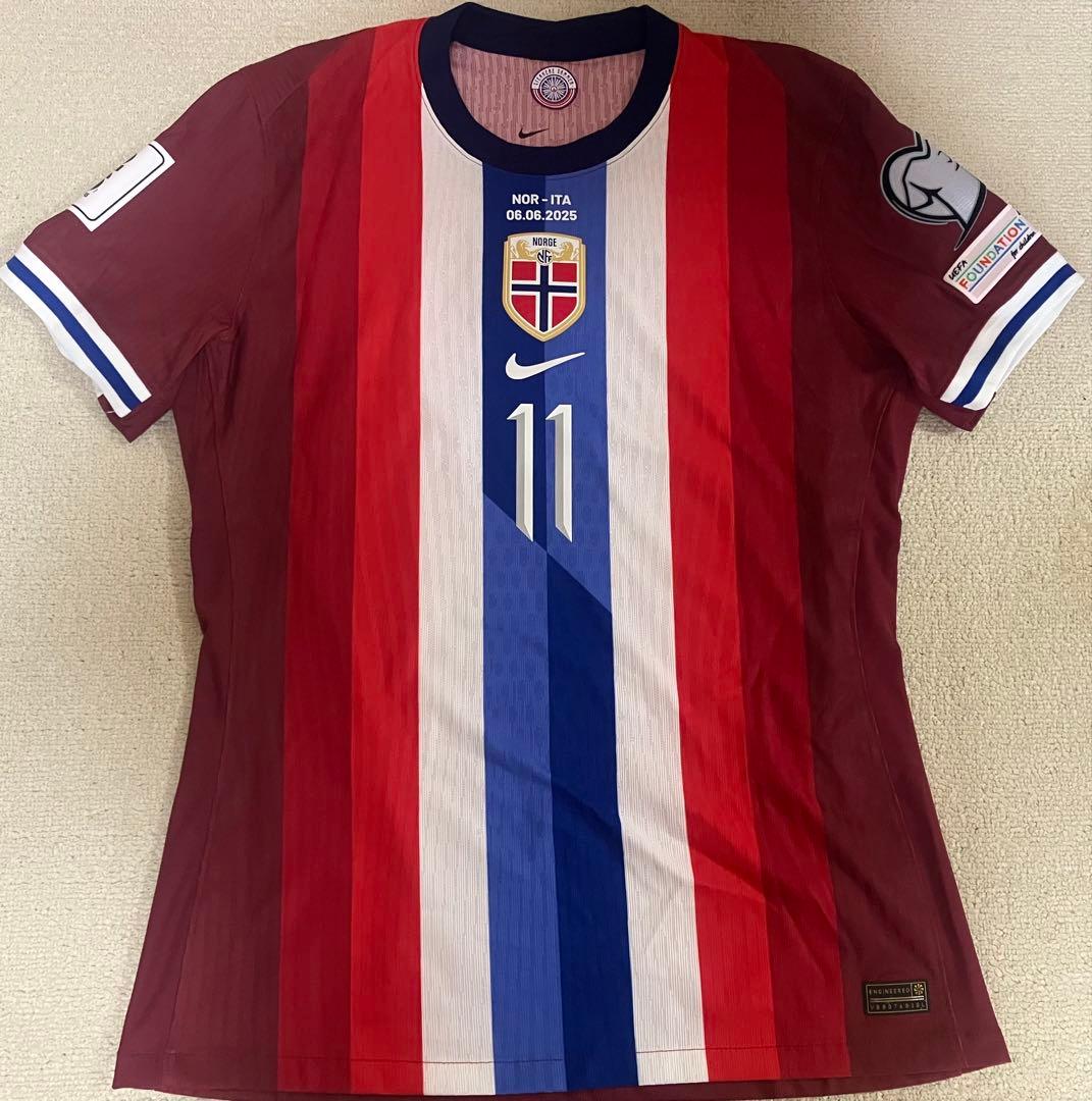 【国内未発売/選手支給】ノルウェー代表 ストランドラーセン ＃11 vsイタリア