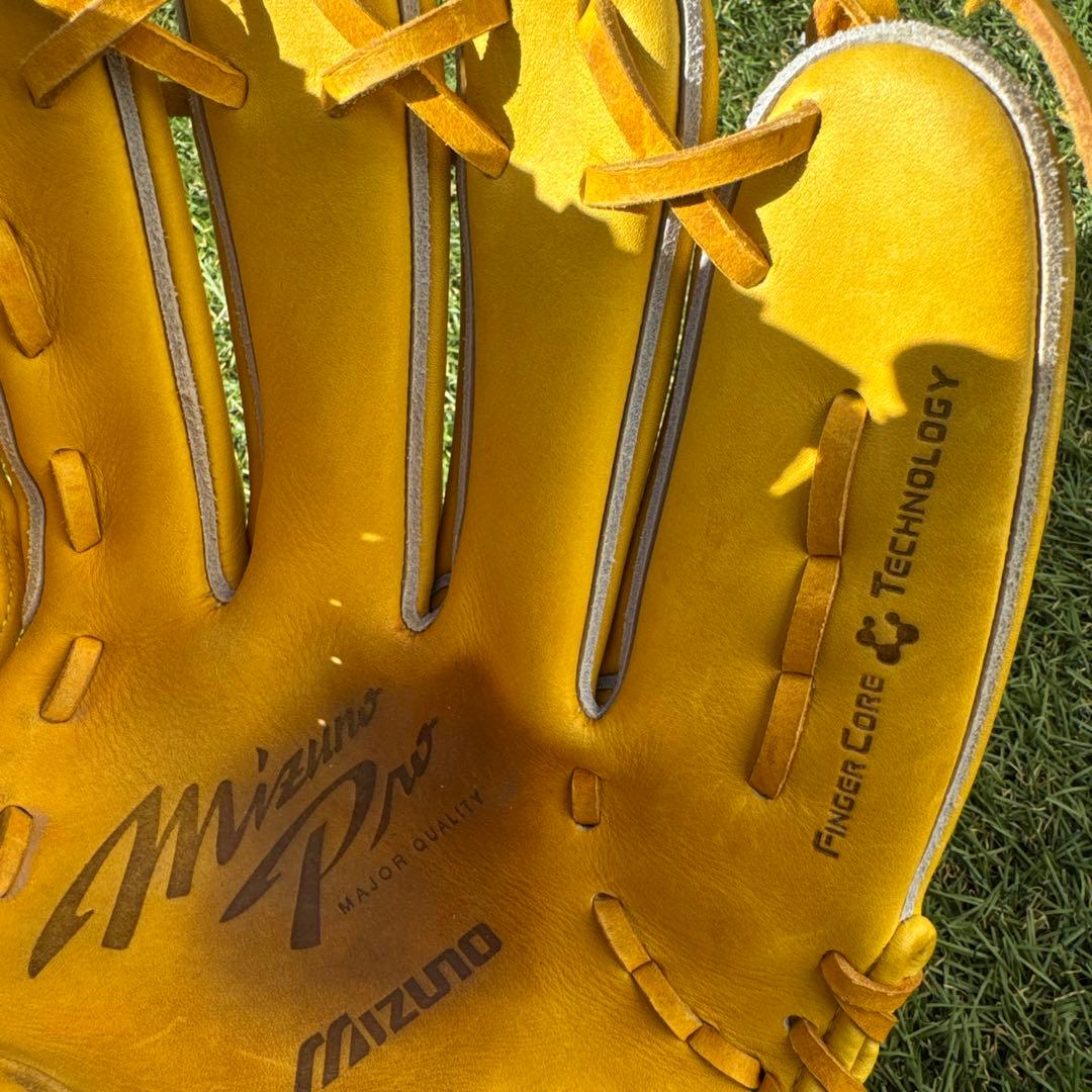【美品】MIZUNO PRO 投手用 軟式野球グローブ 保管袋付き
