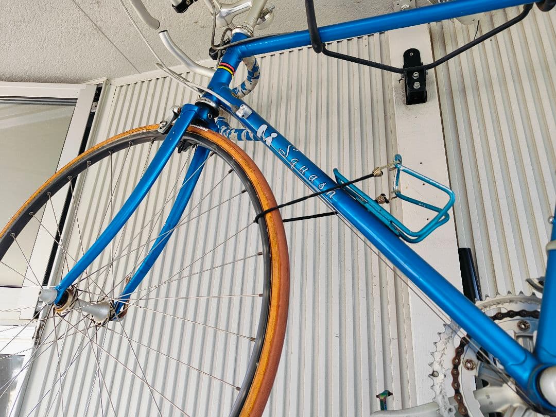パナソニック クロモリ 青いスポーツサイクル Shimano 3段変速