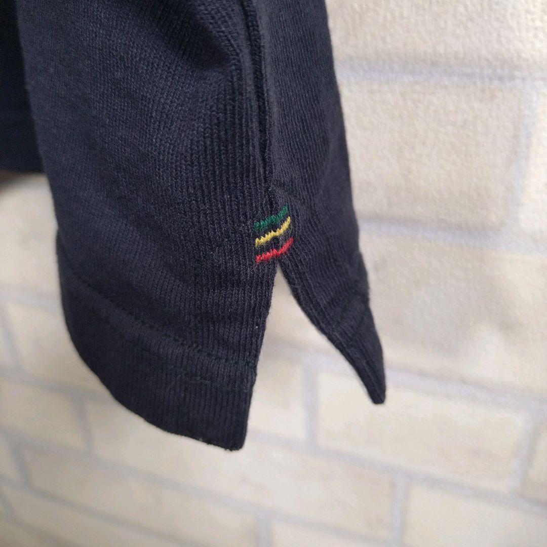 カンタベリー★肉厚 総刺繍 切替 半袖 ラガーシャツ マルチカラー 2XL