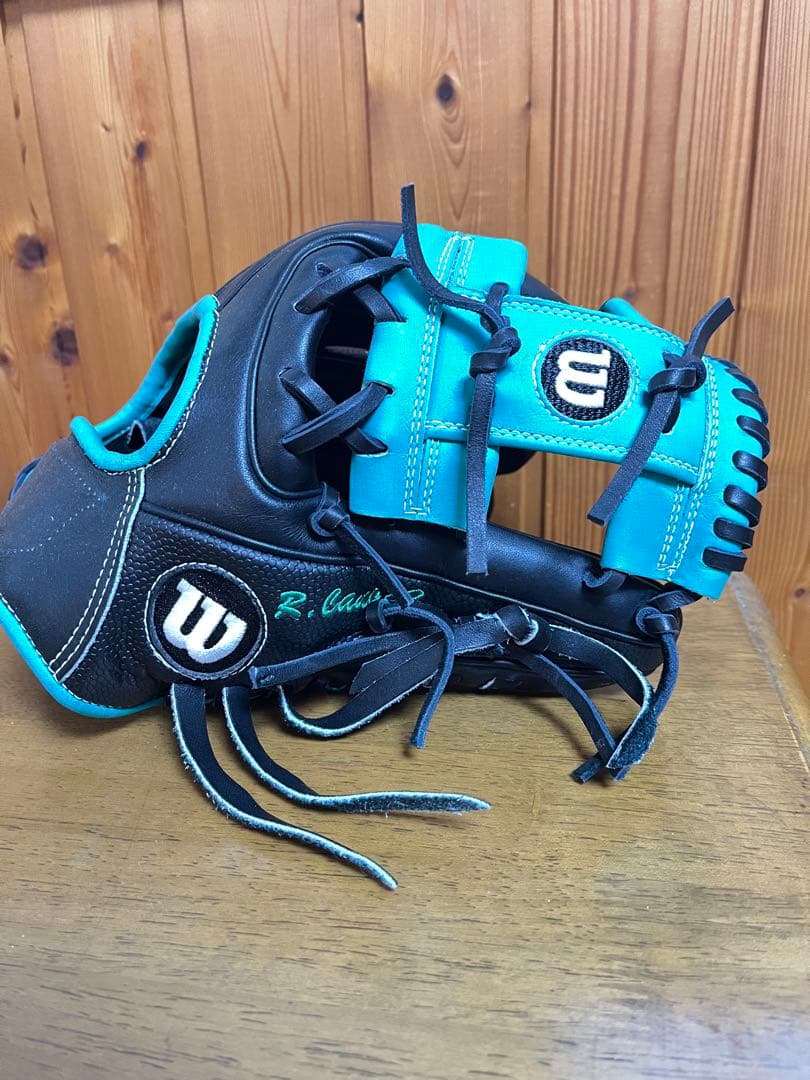 Wilson 軟式グラブ（DO型）ブラック×Mグリーン