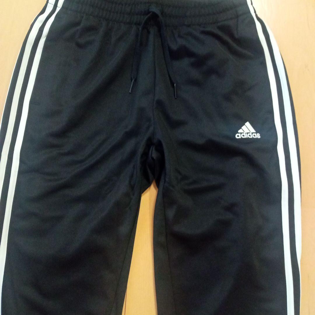 adidas レディースL 黒　ジャージ上下