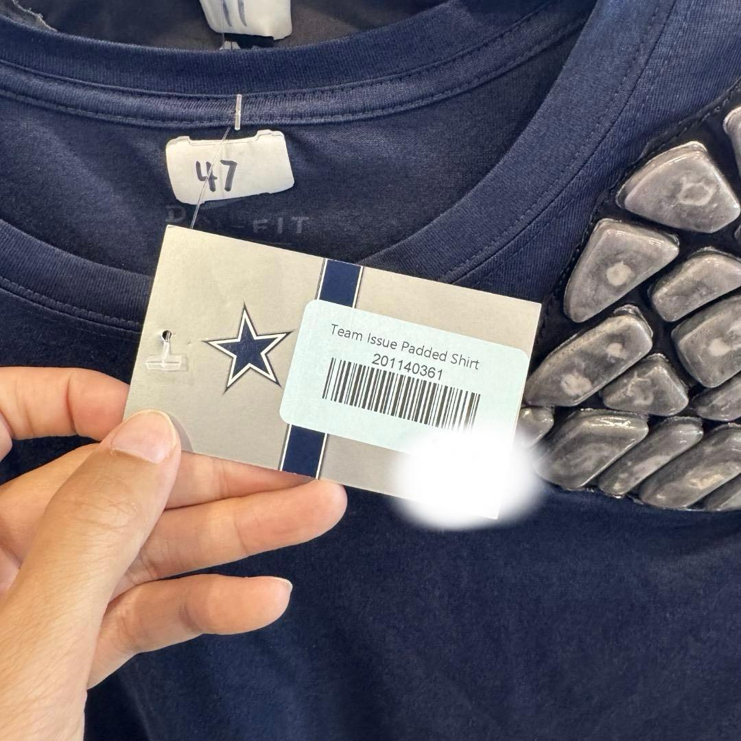 Nike DRI-FIT Cowboys #47 パデッドシャツ ネイビー XL