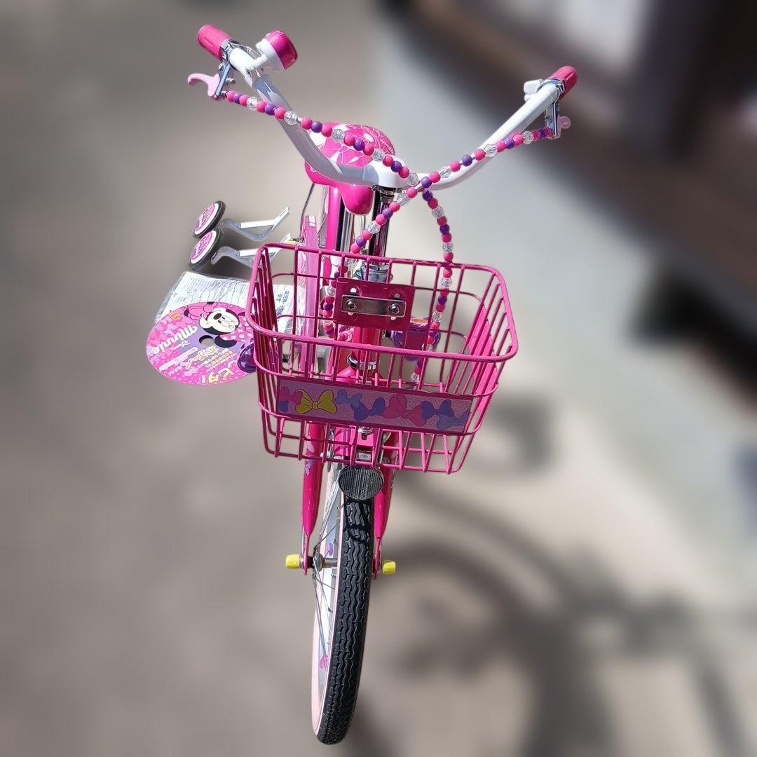 アイデス　幼児用自転車　ミニーマウスポッピンリボン18インチ
