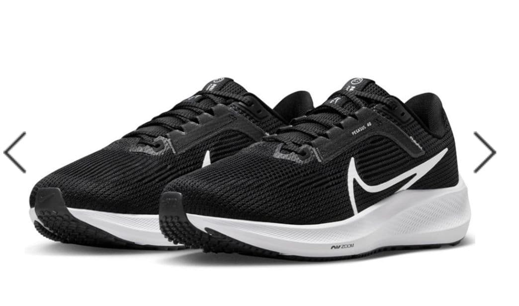 Nike ランニングシューズ ブラック　ペガサス40　ワイド　23.5　ナイキ