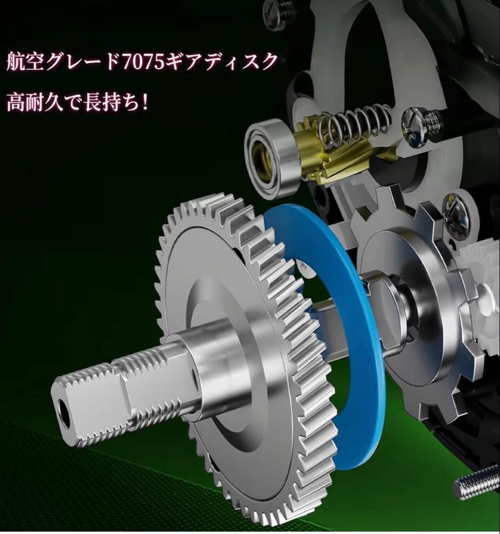 ベイトリール【デジタル制御ブレーキ搭載】防バックラッシュ・遠投対応ルアー用