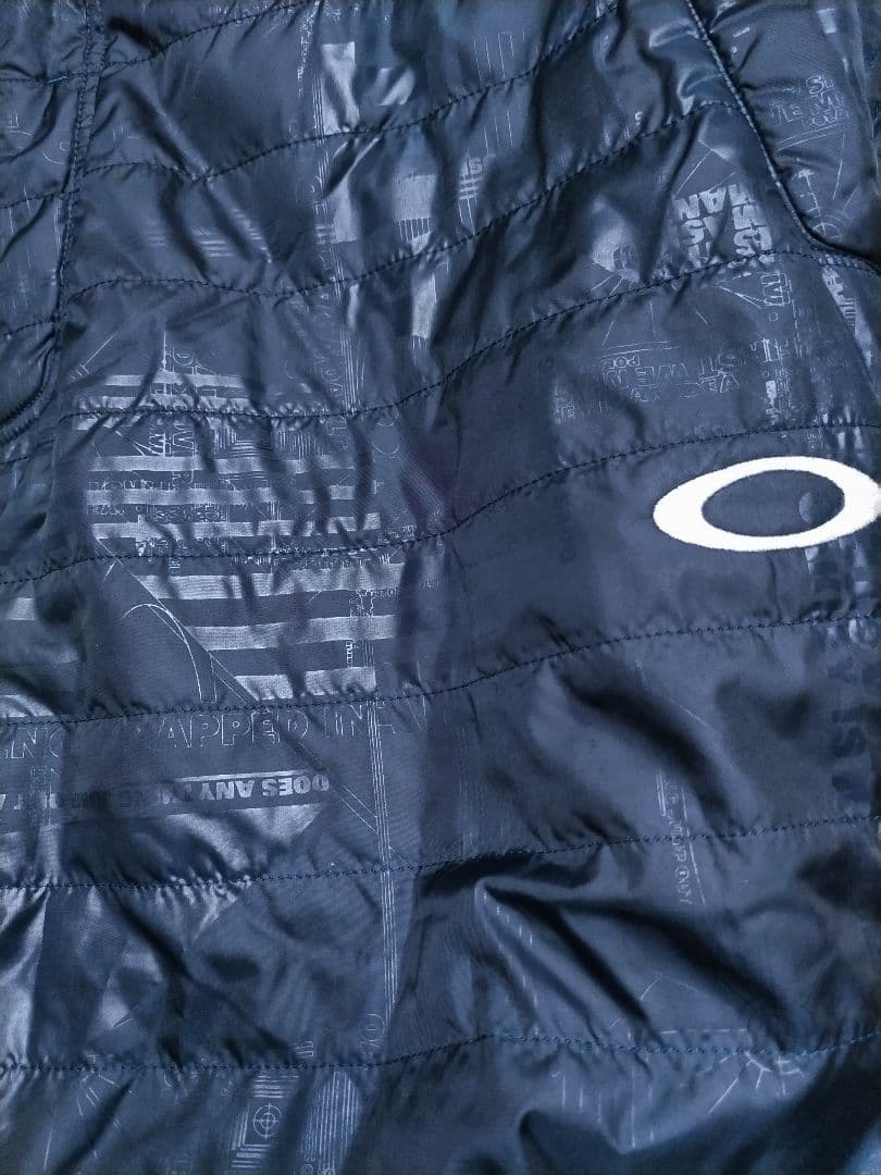 OAKLEY ゴルフ 中綿 パンツ　キルティング　ネイビー　シャードー　総柄