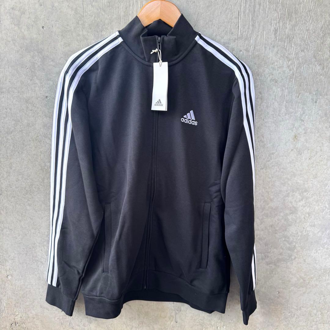 新品　adidas　アディダス ジャージ　上下セット　ブラック　Ｌサイズ　ウェア
