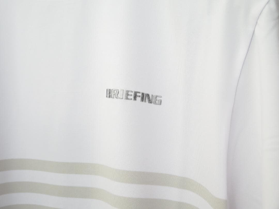 BRIEFING GOLFシャドーストライプハイネックシャツリラックスフィットⓂ