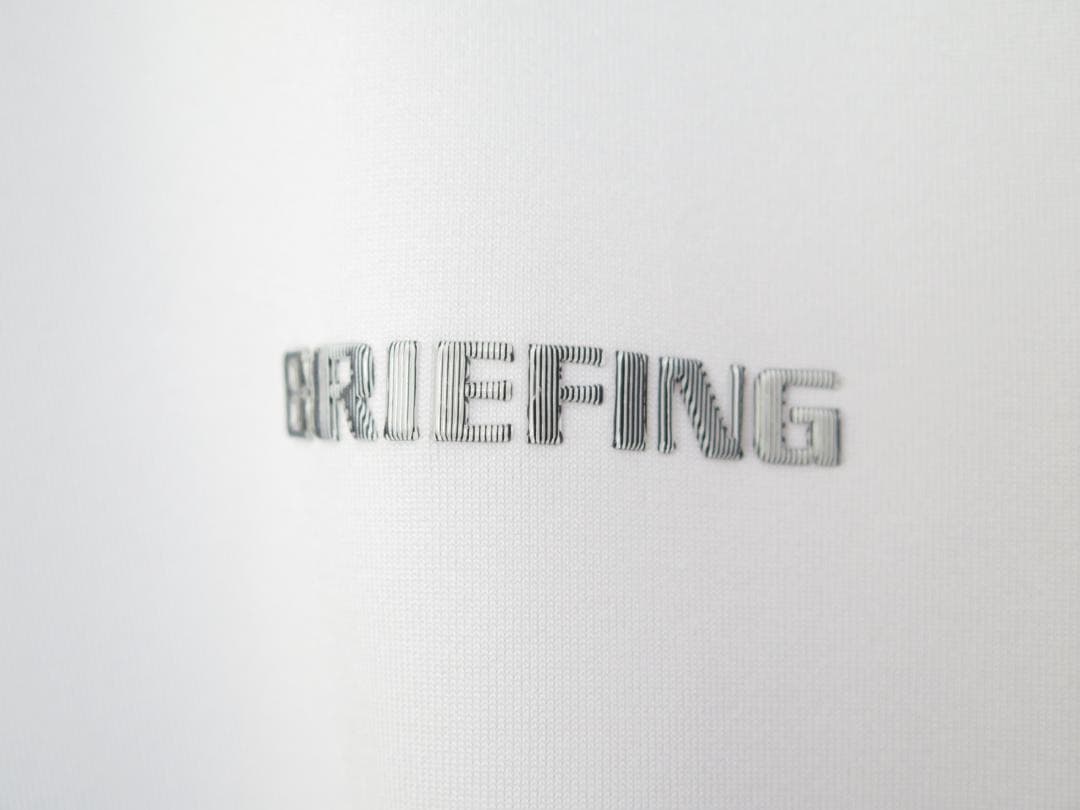 BRIEFING GOLFシャドーストライプハイネックシャツリラックスフィットⓂ