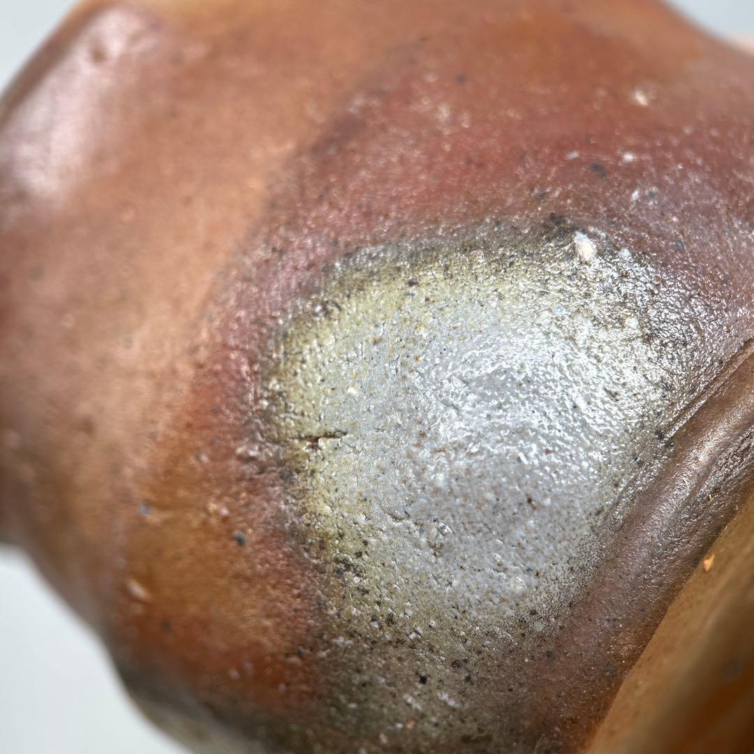 D佐藤苔助 備前焼宝瓶 蛙手捻り人気作者 急須 共箱 共布 茶注 煎茶 茶道具