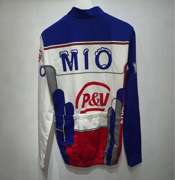 B01253 イタリア製 サイクルジャージ 長袖 サイクリングジャージ　P&V