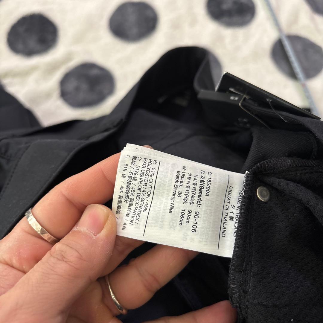 【未使用品】NIKE フレックス ゴルフパンツ サイズ36 黒　ストレッチ