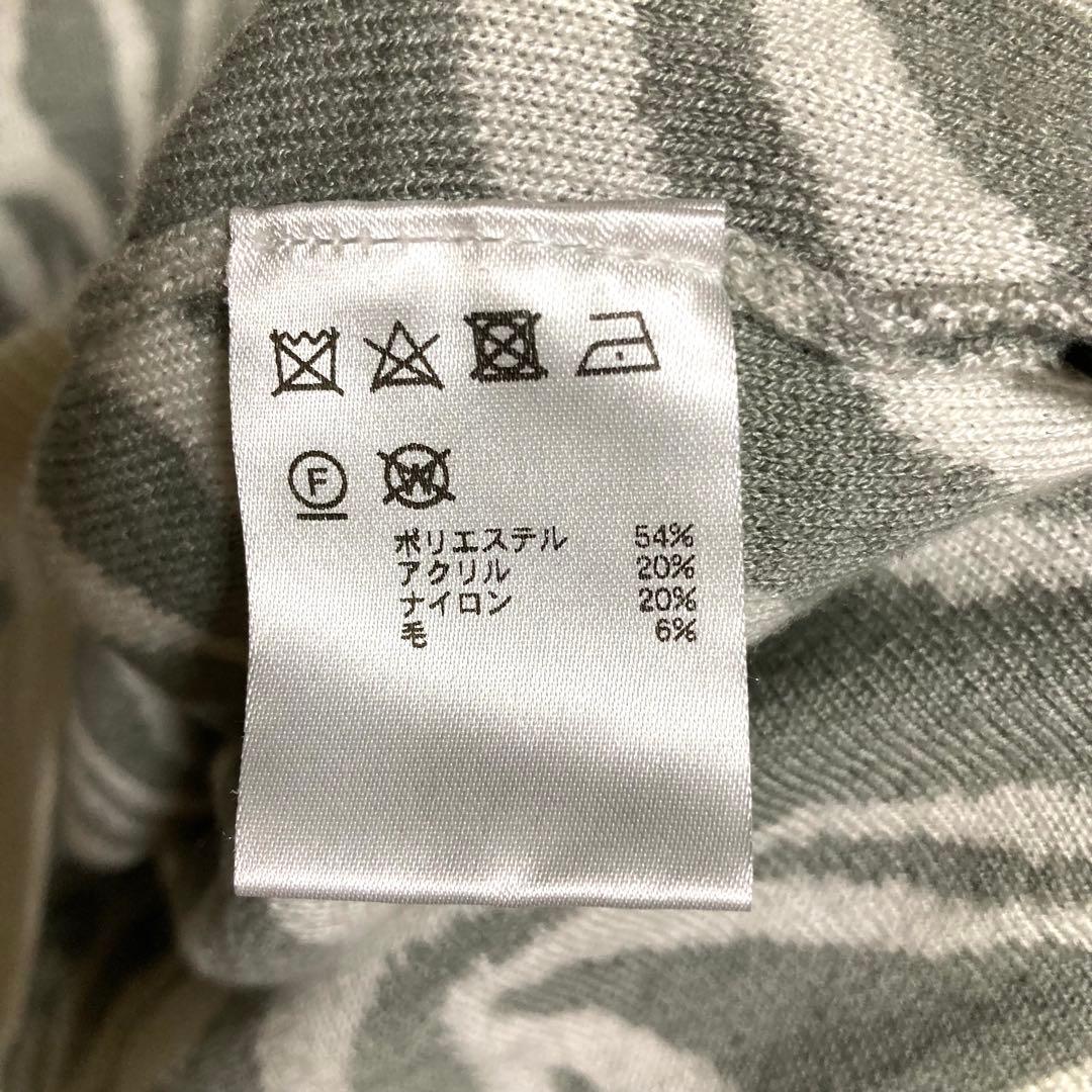 LOUDMOUTH ラウドマウス ゼブラ柄 ハーフジップセーター ニット XL