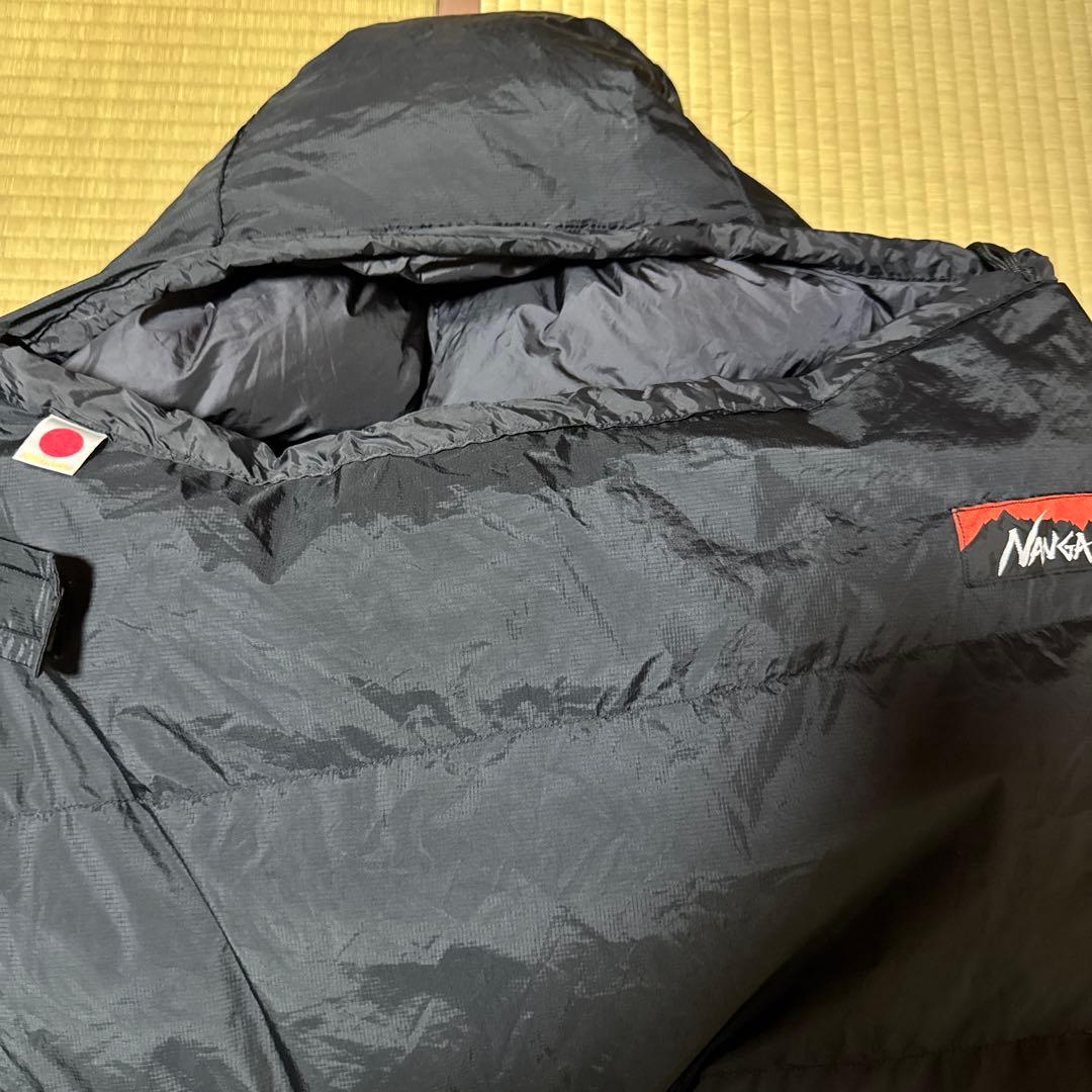 NANGA ナンガ×山渓　オーロラ600DX　ブラック　寝袋　シュラフ