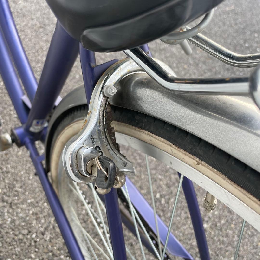 【都内/千葉市引取】ママチャリ 27インチ自転車 カゴ/鍵/ライト付