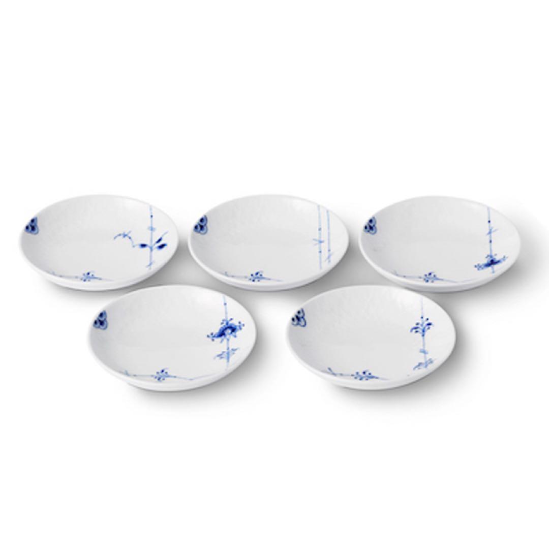 新品 ロイヤルコペンハーゲン ブルーパルメッテ 5柄 ５枚 プレート10cm