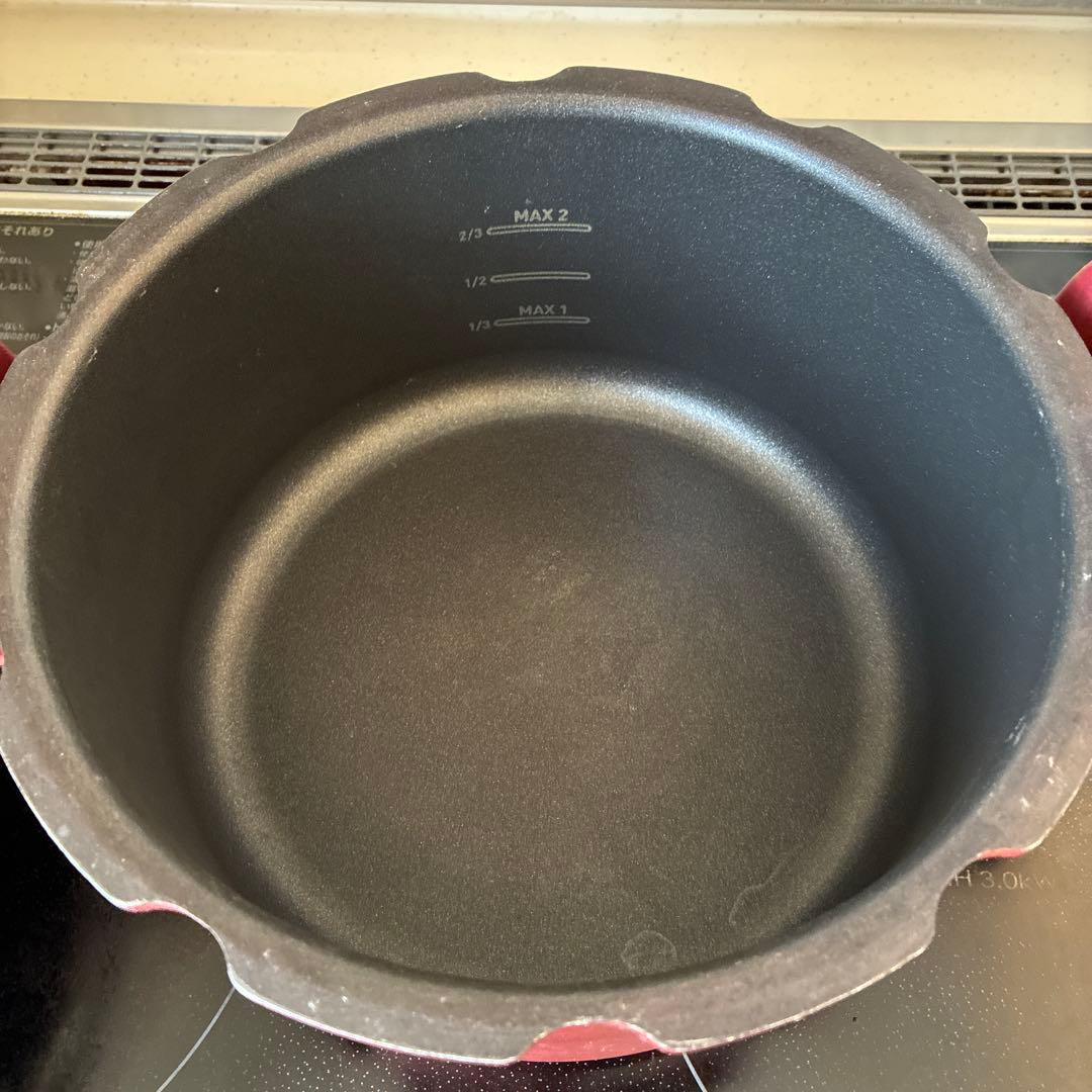 T-fal ClipsoMinut' 赤圧力鍋 中型