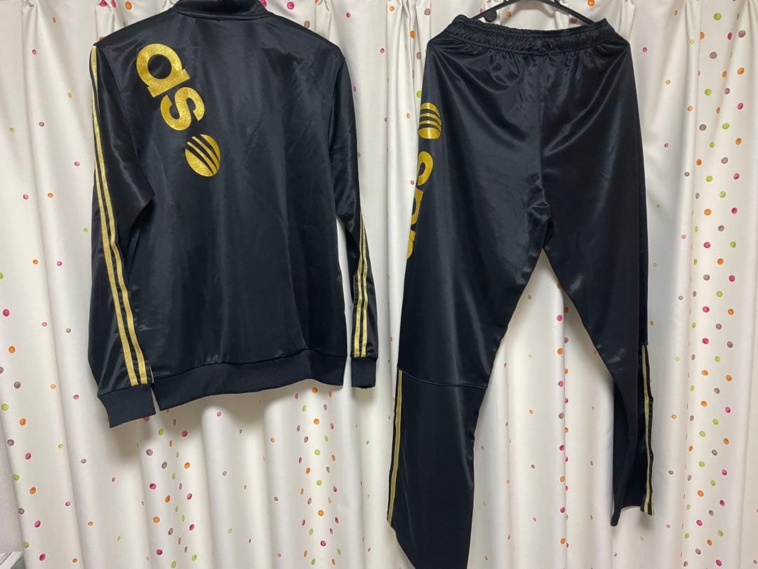 adidas ジャージ上下2セット Mブラック&ネイビー