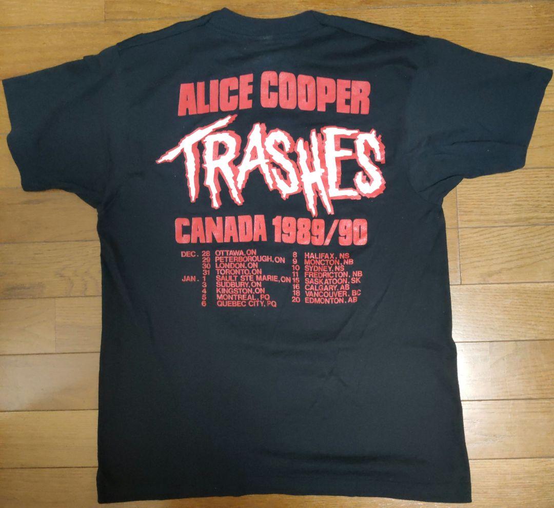激レア★Alice Cooper TRASHES 1989年カナダツアーTシャツ