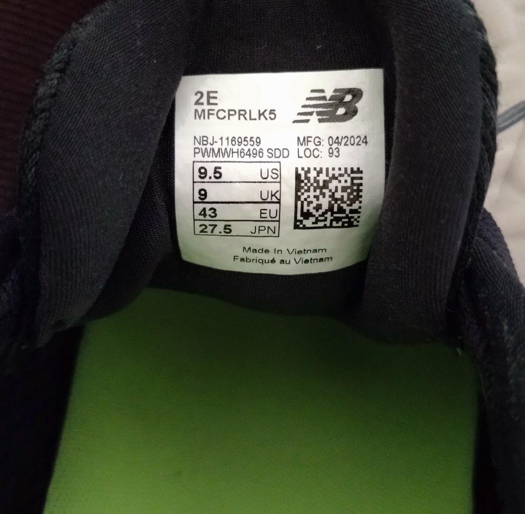 【美品】new balance MFCPRLK5 FUELCELL 黒 27.5