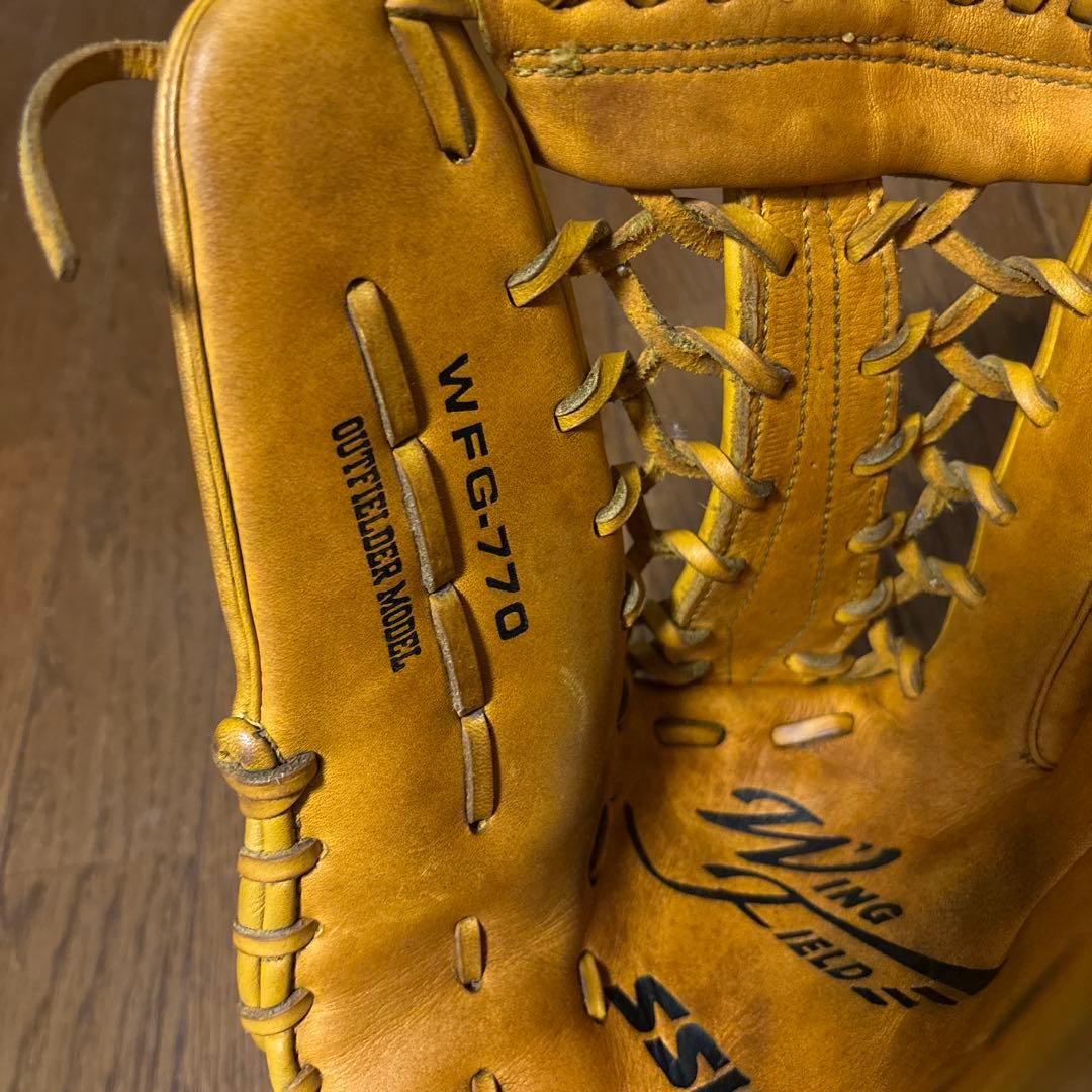 SSKWingField イエロー 右手用 グローブ　軟式外野手用